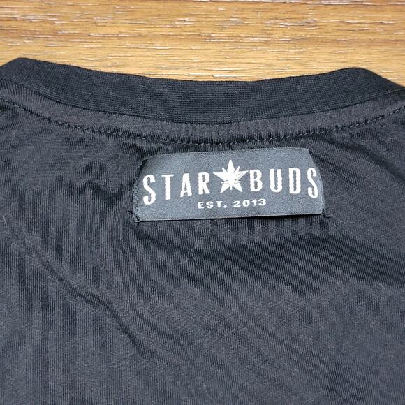 Star Buds Black Unisex Smoke Tee "Est. 2013" - Size Medium - Picture 4 of 6